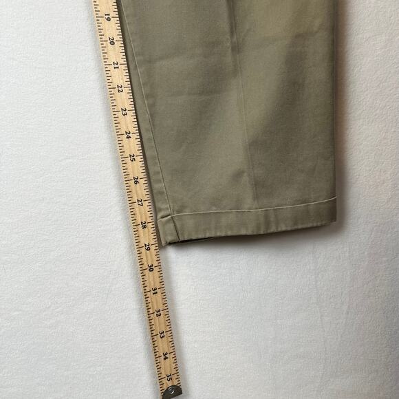 VTG‎ Bugle Boy Pants Mens 31x30 Tan Baggy Pleated Khakis Y2K 80s 90s Tapered - Picture 6 of 12